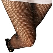 Manunclaims Pantyhose with Bling Crystals, Coffe-white Diamond